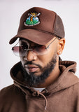 GIRAFFE HEAD TRUCKER HAT