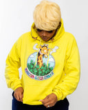 YELLOW STONED GIRAFFE HOODIE