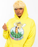 YELLOW STONED GIRAFFE HOODIE
