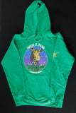 WILLY J. PESO GIRAFFE HEAD GREEN HOODIE