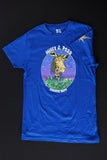 WILLY J. PESO GIRAFFE HEAD BLUE T-SHIRT