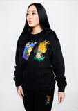 WILLY J. PESO GIRAFFE HEAD Chenille Patch Zip Hoodie