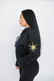 WILLY J PESO GIRAFFE HEAD BLACK HOODIE