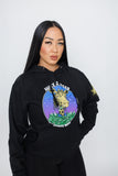 WILLY J PESO GIRAFFE HEAD BLACK HOODIE
