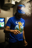 BLUE STONED GIRAFFE SHORT SLEEVE
