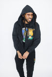 WILLY J. PESO GIRAFFE HEAD Chenille Patch Zip Hoodie