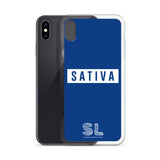 BLUE SATIVA iPhone Case
