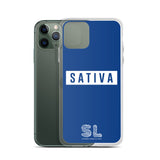 BLUE SATIVA iPhone Case