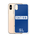BLUE SATIVA iPhone Case