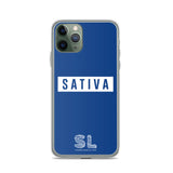 BLUE SATIVA iPhone Case