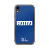 BLUE SATIVA iPhone Case