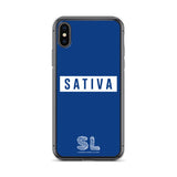 BLUE SATIVA iPhone Case